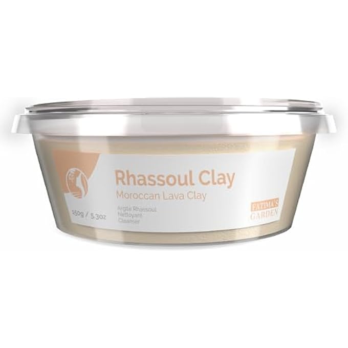 Fatima's Garden RHASSOUL CLAY - NATURAL DETOX CLAY FOR SKIN & HAIR, 150G - Image 1